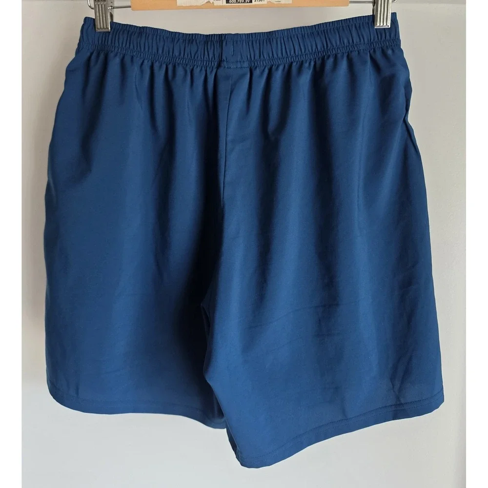 Gymshark Men's Athletic Shorts Size M Blue Solid Activewear Gym Workout